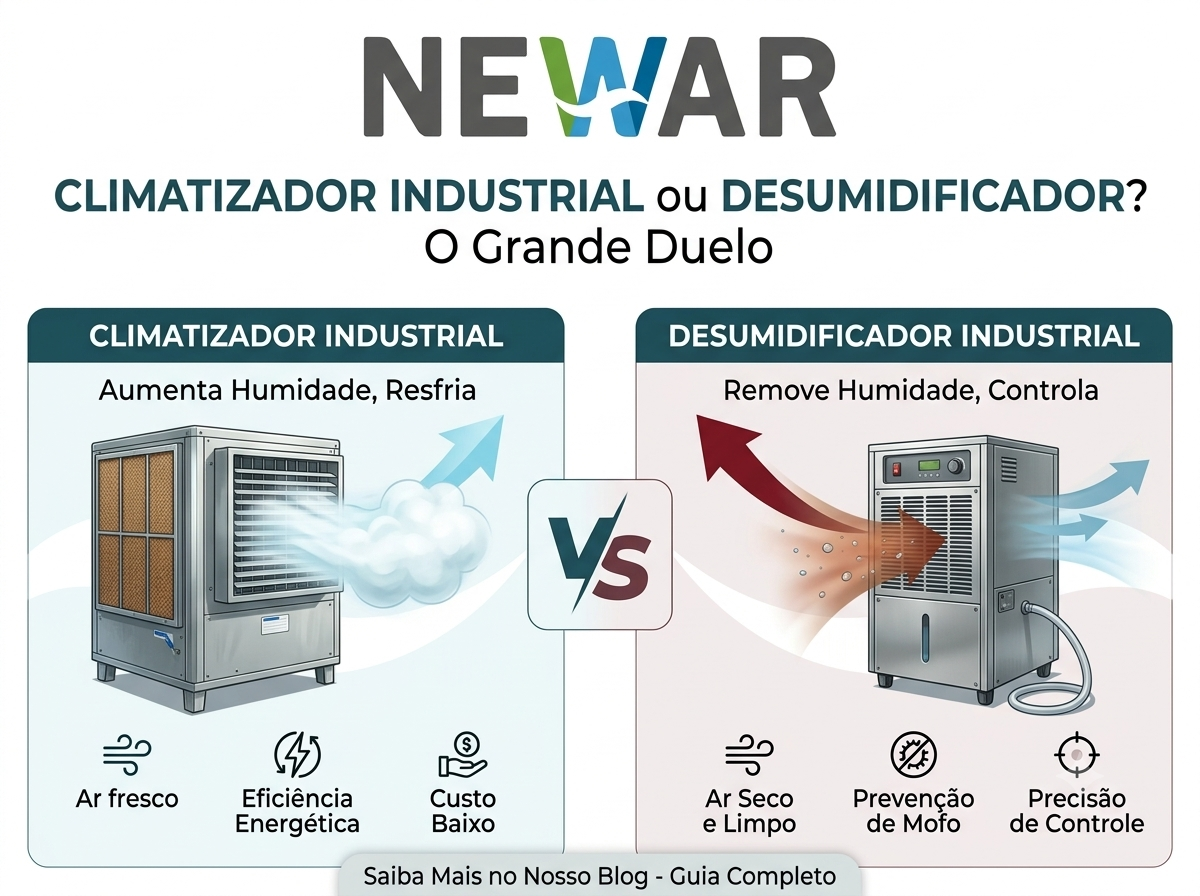Climatizador Industrial ou Desumidificador Veja Antes de Comprar